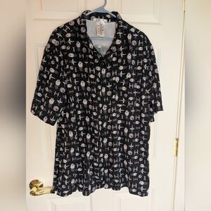 DISNEY PARKS Star Wars  Millennium Falcon Vented Button Down Shirt Mens XXL